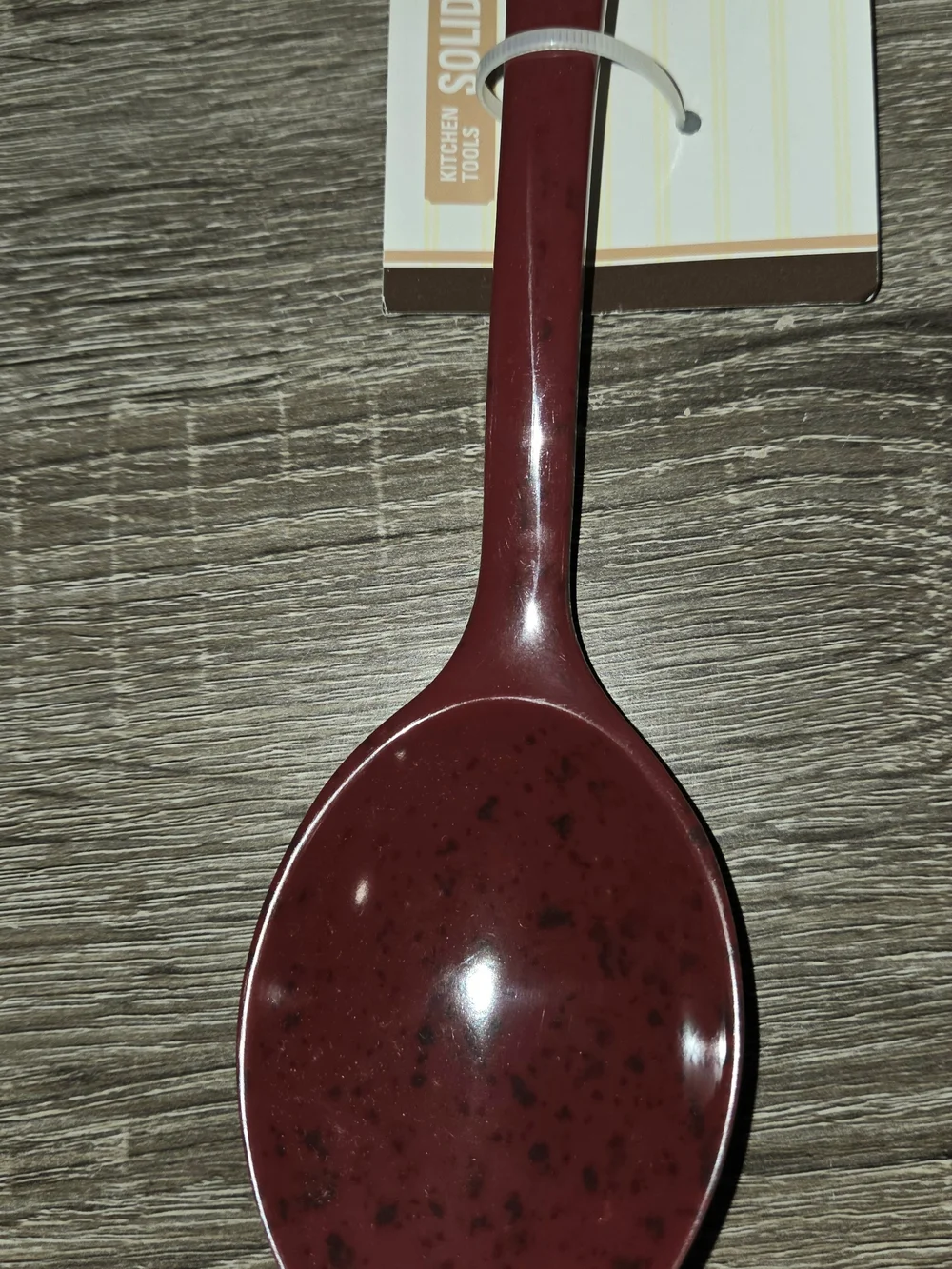 Paula Deen Signature Red Speckled Solid Spoon Melamine 12